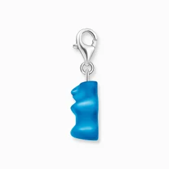 Shop Breloque Charm Ours d’or bleu, argent Femme Charms|Charms