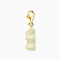 Flash Sale Breloque Charm Ours d’or blanc, doré Charms|Blanc