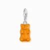 Best Sale Breloque Charm Ours d’or orange, argent Femme Charms|Charms