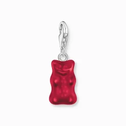 New Breloque Charm Ours d’or rouge, argent Femme Charms|Charms