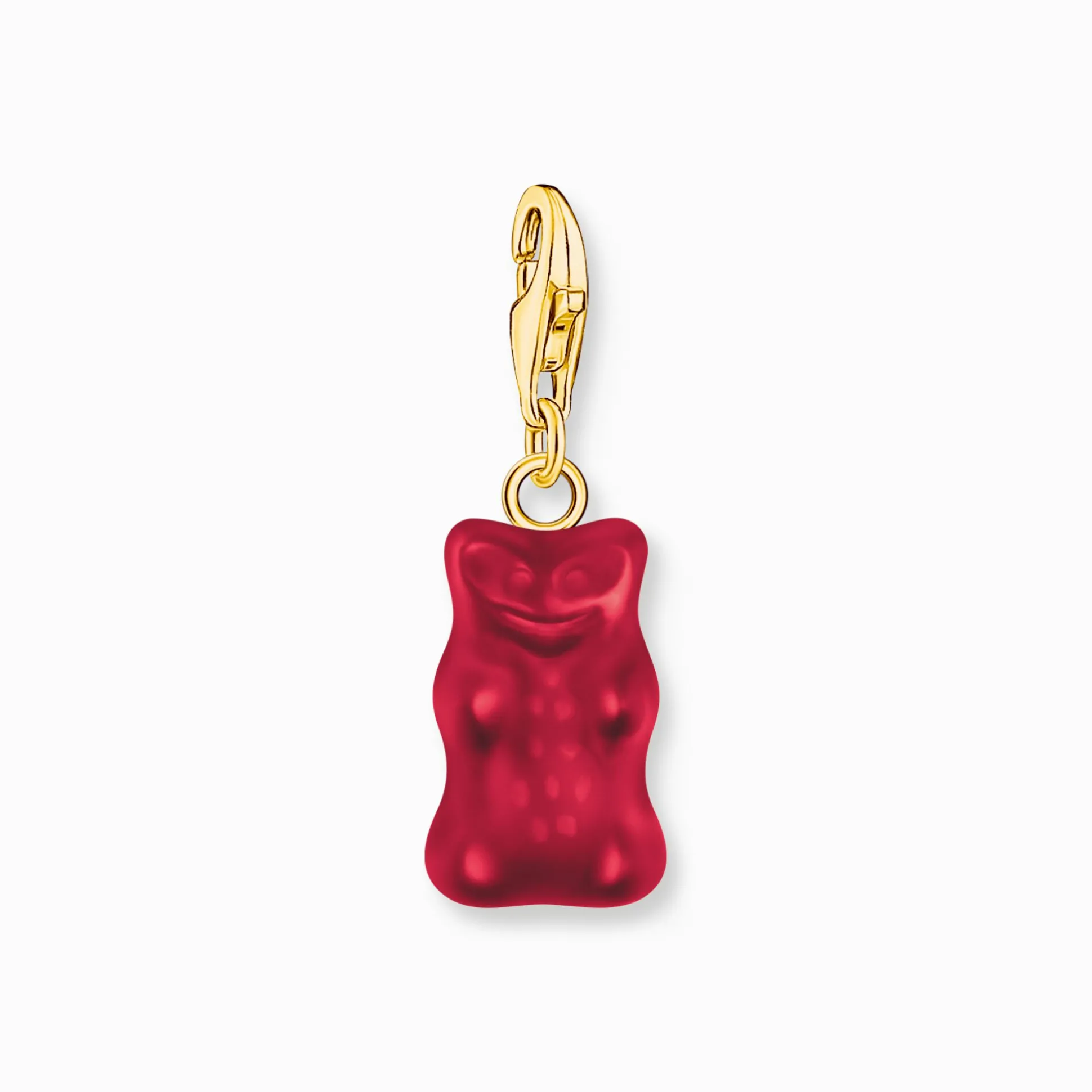 Sale Breloque Charm Ours d’or rouge, doré Femme Charms|Charms