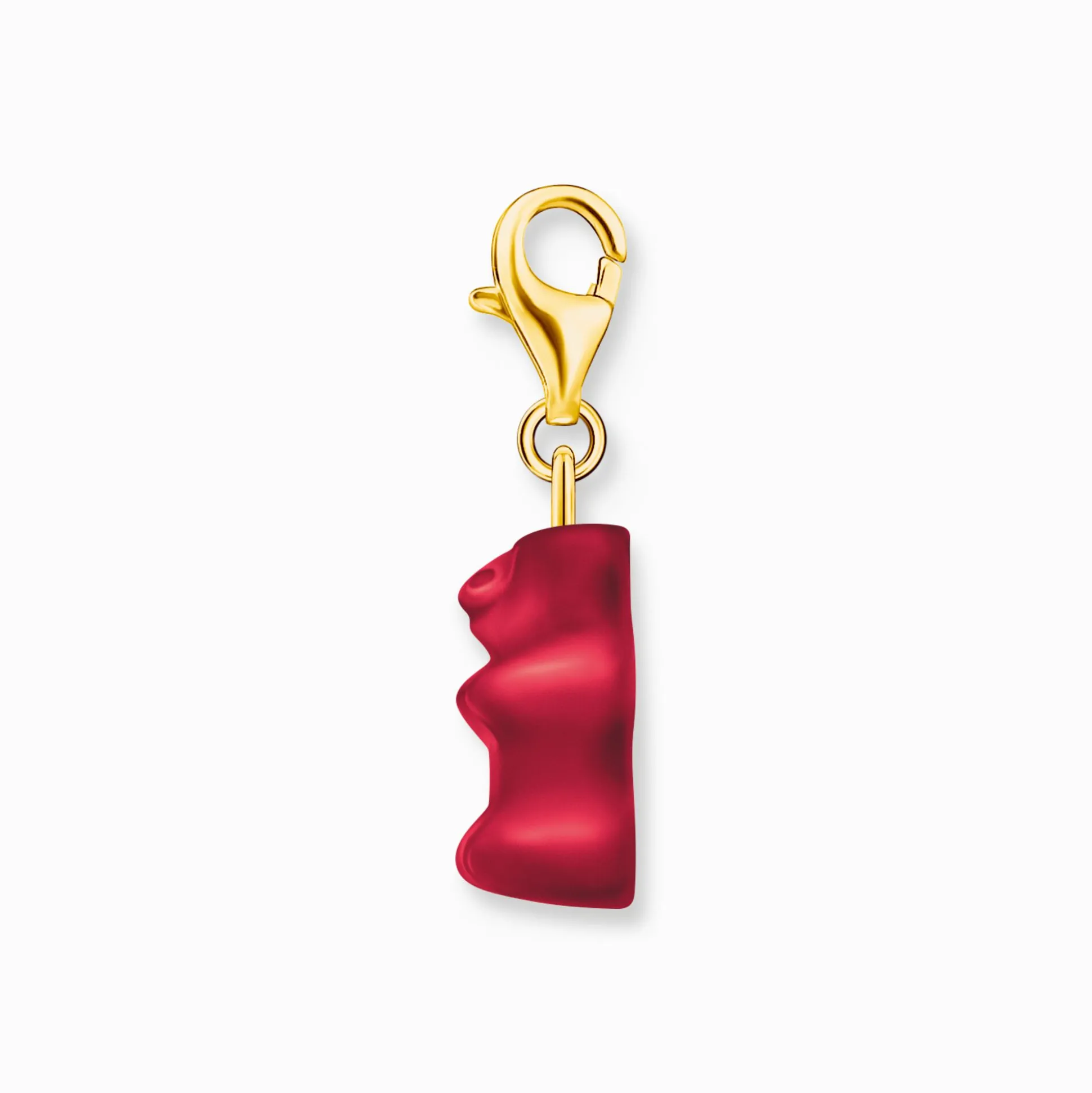 Sale Breloque Charm Ours d’or rouge, doré Femme Charms|Charms