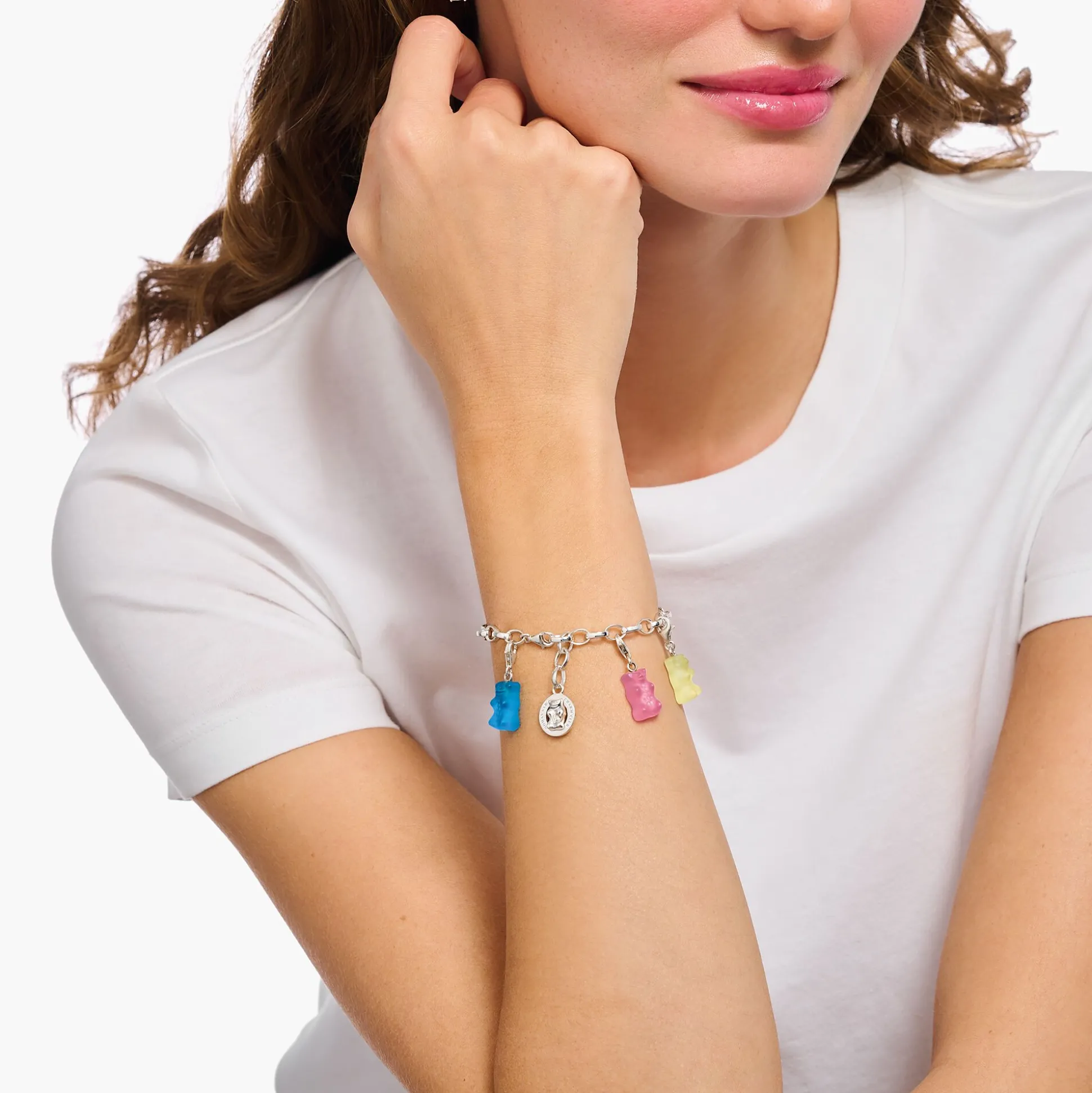 Store Breloque Charm Ours d’Or rose, argent Femme Charms|Charms