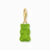Shop Breloque Charm Ours d’or vert, doré Femme Placage Or 18 Carats - Argent 925|Charms