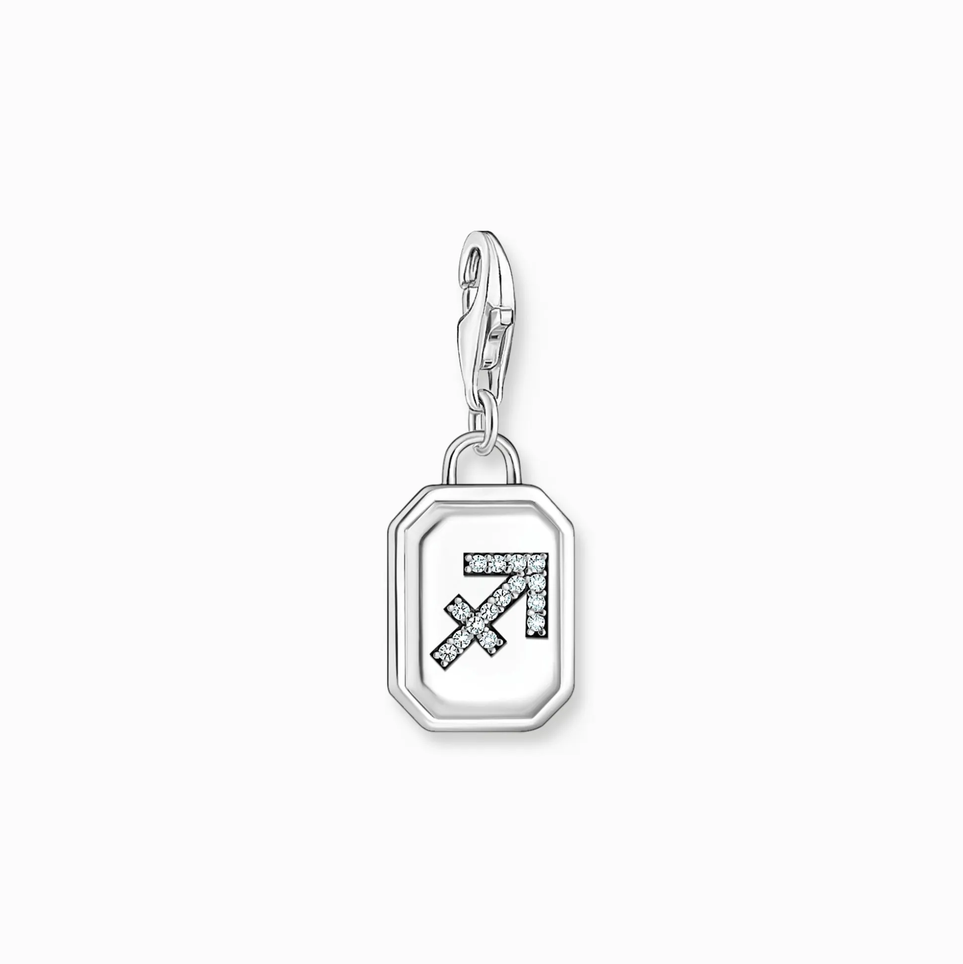 Best Sale Breloque Charm signe du zodiaque Sagittaire en argent, ornée de pierres Femme Charms|Charms
