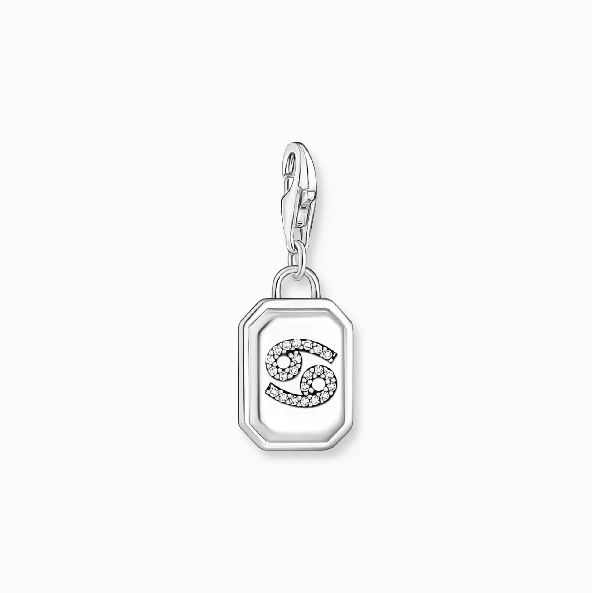Store Breloque Charm signe du zodiaque Cancer en argent, ornée de pierres Femme Charms|Charms