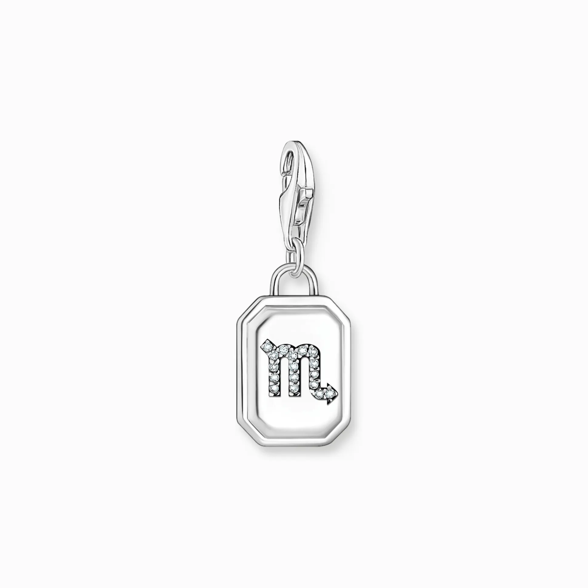 Best Breloque Charm signe du zodiaque Scorpion en argent, ornée de pierres Femme Charms|Charms