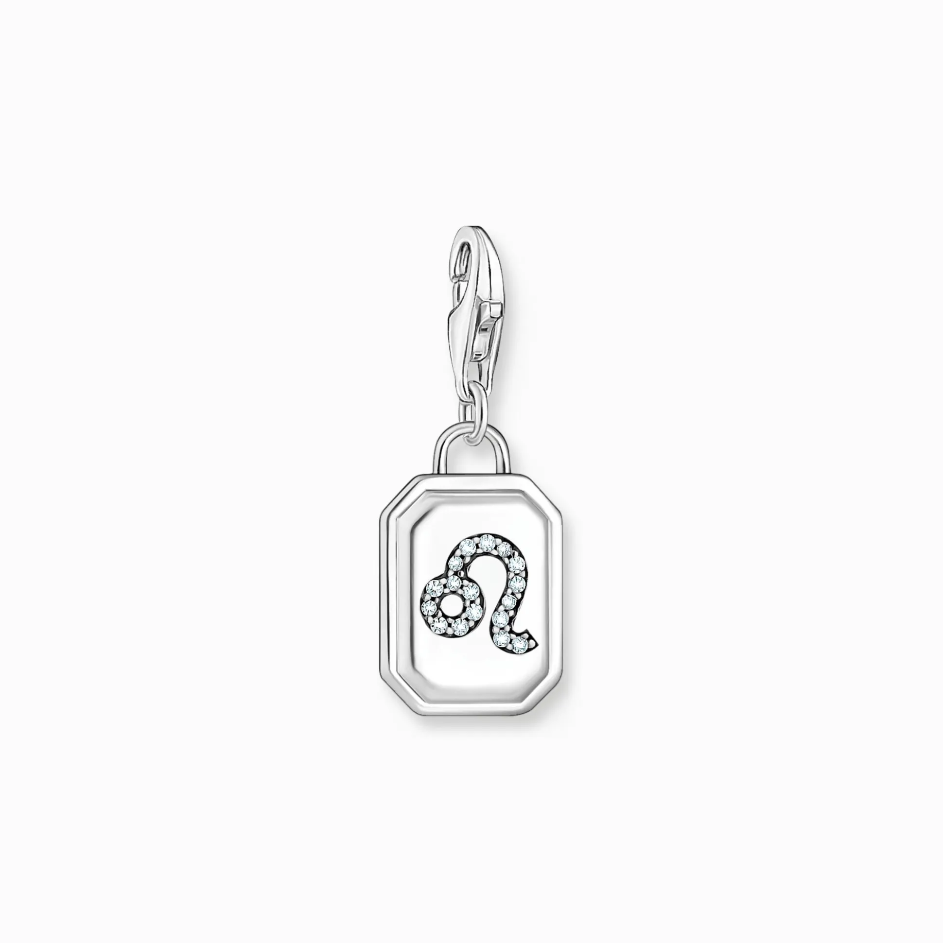 Best Sale Breloque Charm signe du zodiaque Lion en argent, ornée de pierres Femme Charms|Charms