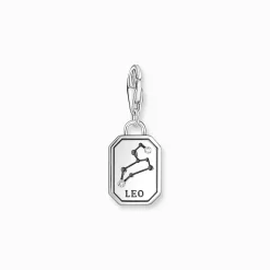 Best Sale Breloque Charm signe du zodiaque Lion en argent, ornée de pierres Femme Charms|Charms