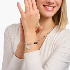 Best Sale Breloque Charm signe du zodiaque Lion en argent, ornée de pierres Femme Charms|Charms