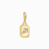Fashion Breloque Charm signe du zodiaque Sagittaire dorée, ornée de pierres Femme Charms|Charms
