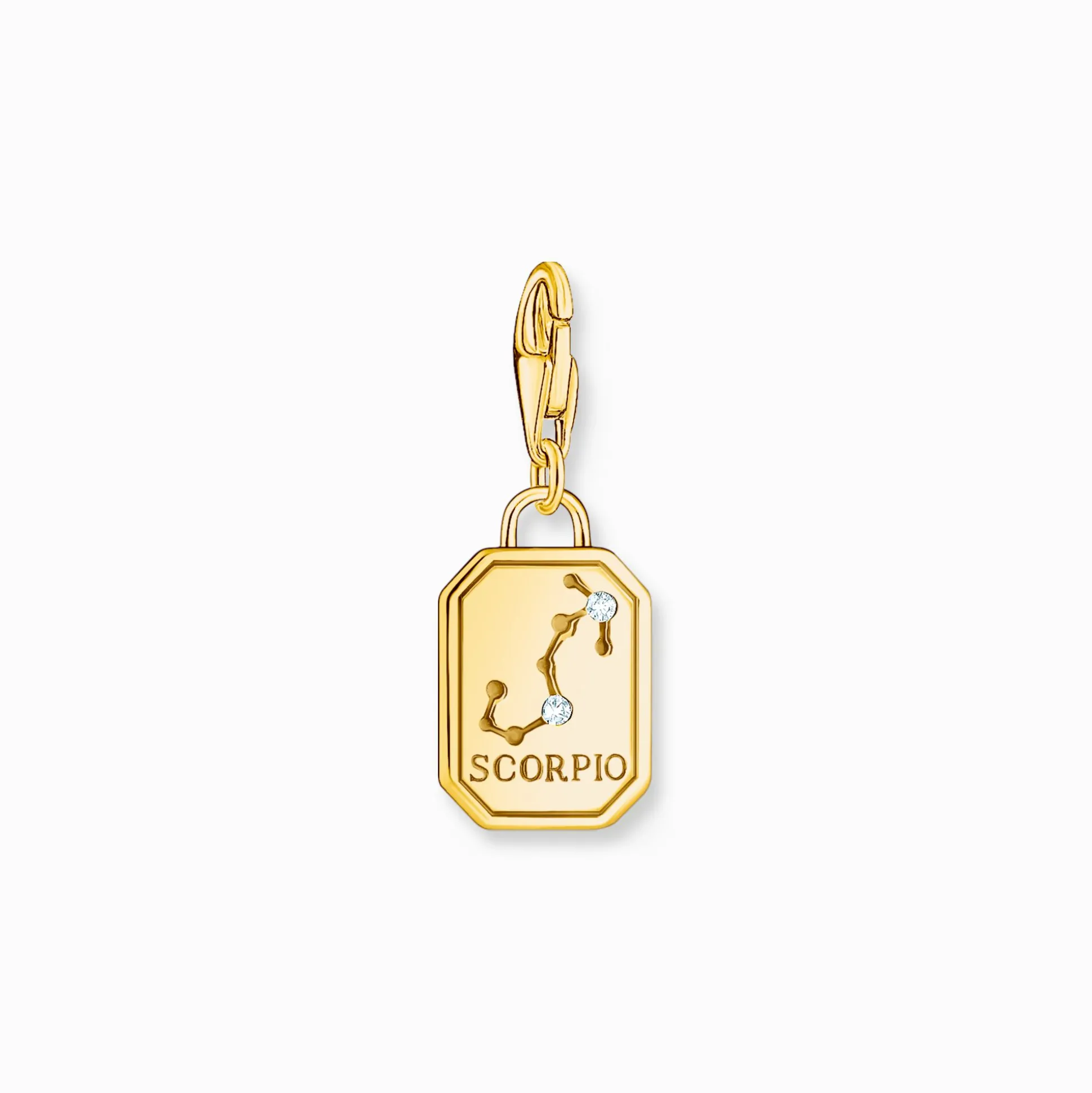 Discount Breloque Charm signe du zodiaque Scorpion dorée, ornée de pierres Femme Charms|Charms