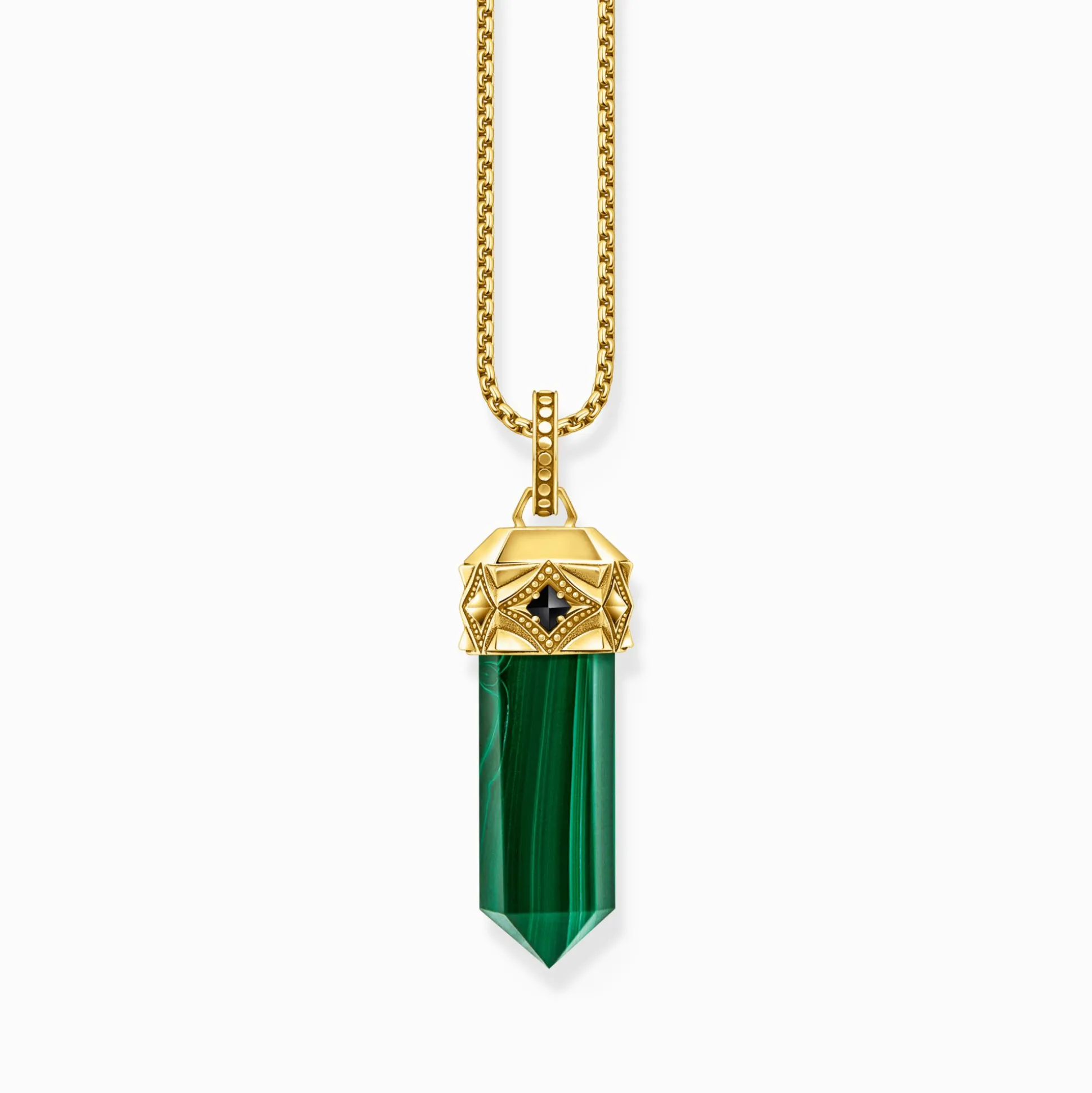 Discount Breloque malachite verte en forme de cristal, plaquée or Femme Pendentifs|Pendentifs
