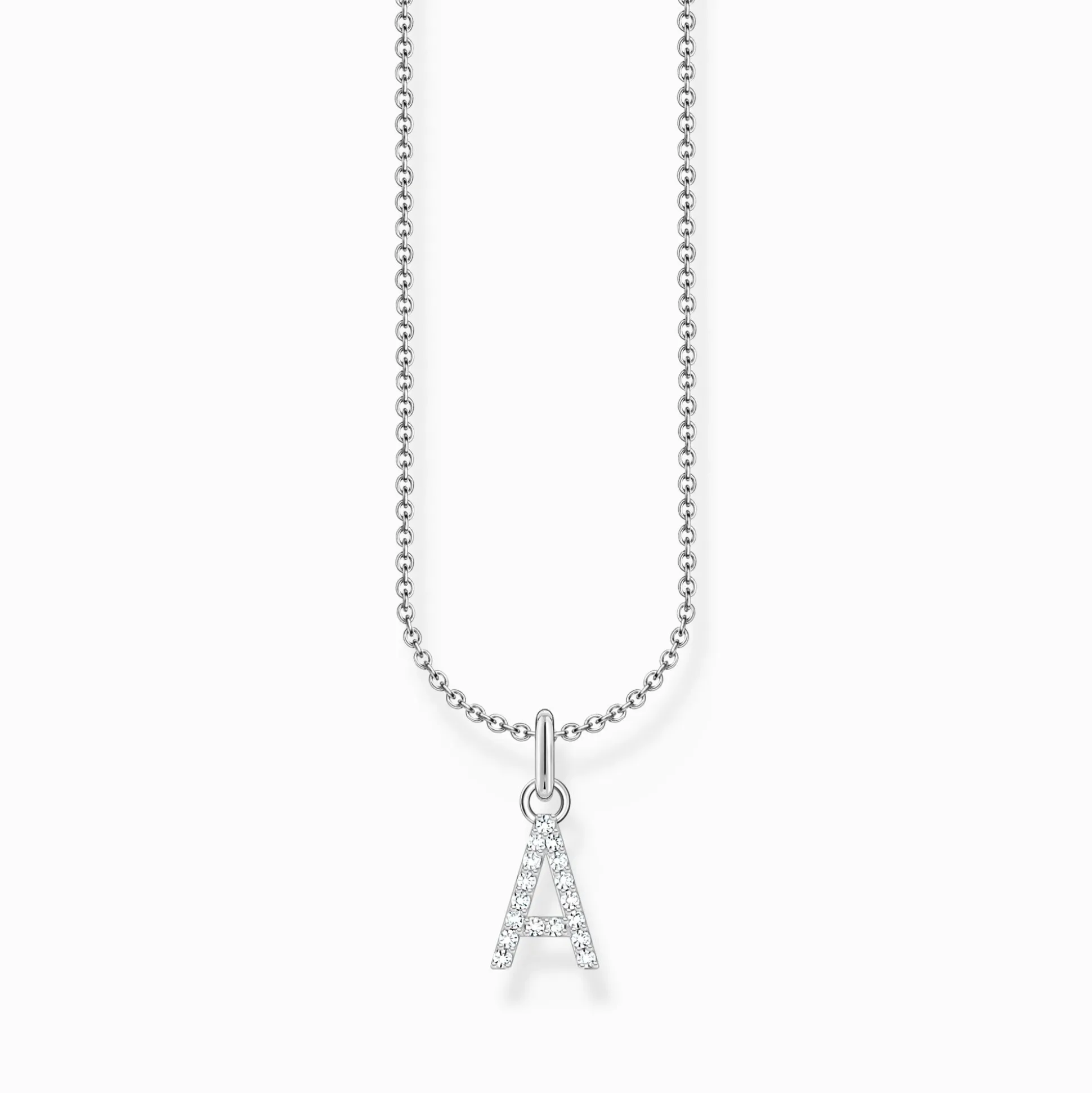 Sale Chaîne à breloque lettreA, argent Femme Chaînes & Colliers|Argent 925