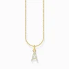 New Chaîne à breloque lettreA, dorée Femme Chaînes & Colliers|Placage Or 18 Carats - Argent 925