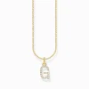 New Chaîne à breloque lettreG, dorée Femme Chaînes & Colliers|Placage Or 18 Carats - Argent 925