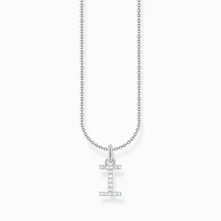 Store Chaîne à breloque lettreI, argent Femme Chaînes & Colliers