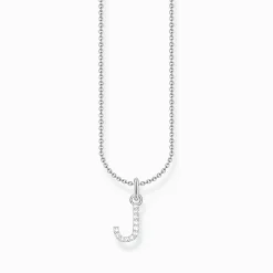 Best Chaîne à breloque lettreJ, argent Femme Chaînes & Colliers