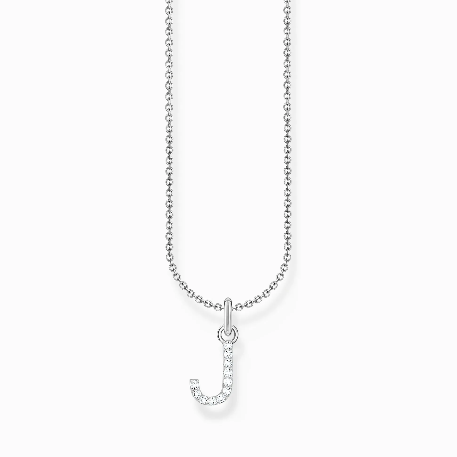 Best Chaîne à breloque lettreJ, argent Femme Chaînes & Colliers