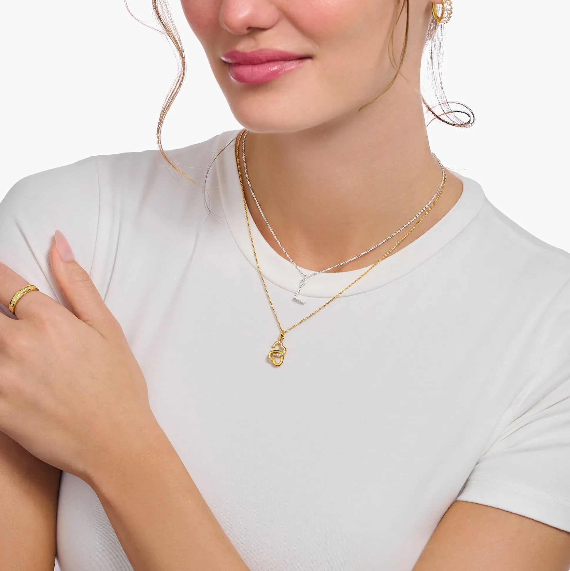 Best Chaîne à breloque lettreL, argent Femme Chaînes & Colliers