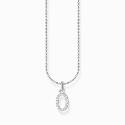 New Chaîne à breloque lettreO, argent Femme Chaînes & Colliers