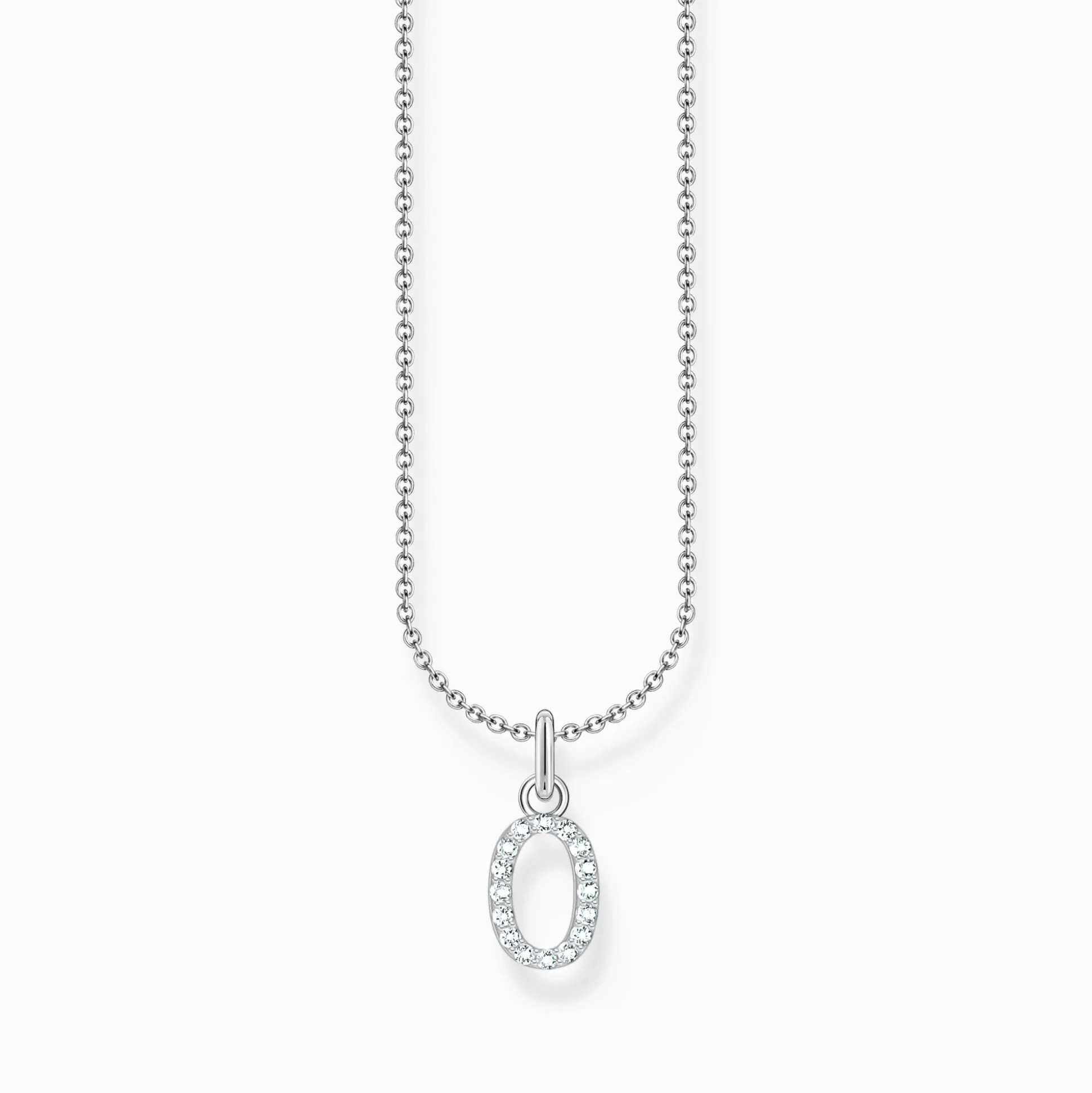 New Chaîne à breloque lettreO, argent Femme Chaînes & Colliers
