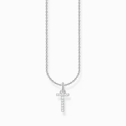 Clearance Chaîne à breloque lettreT, argent Femme Chaînes & Colliers