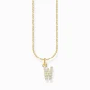 Discount Chaîne à breloque lettreW, dorée Femme Chaînes & Colliers