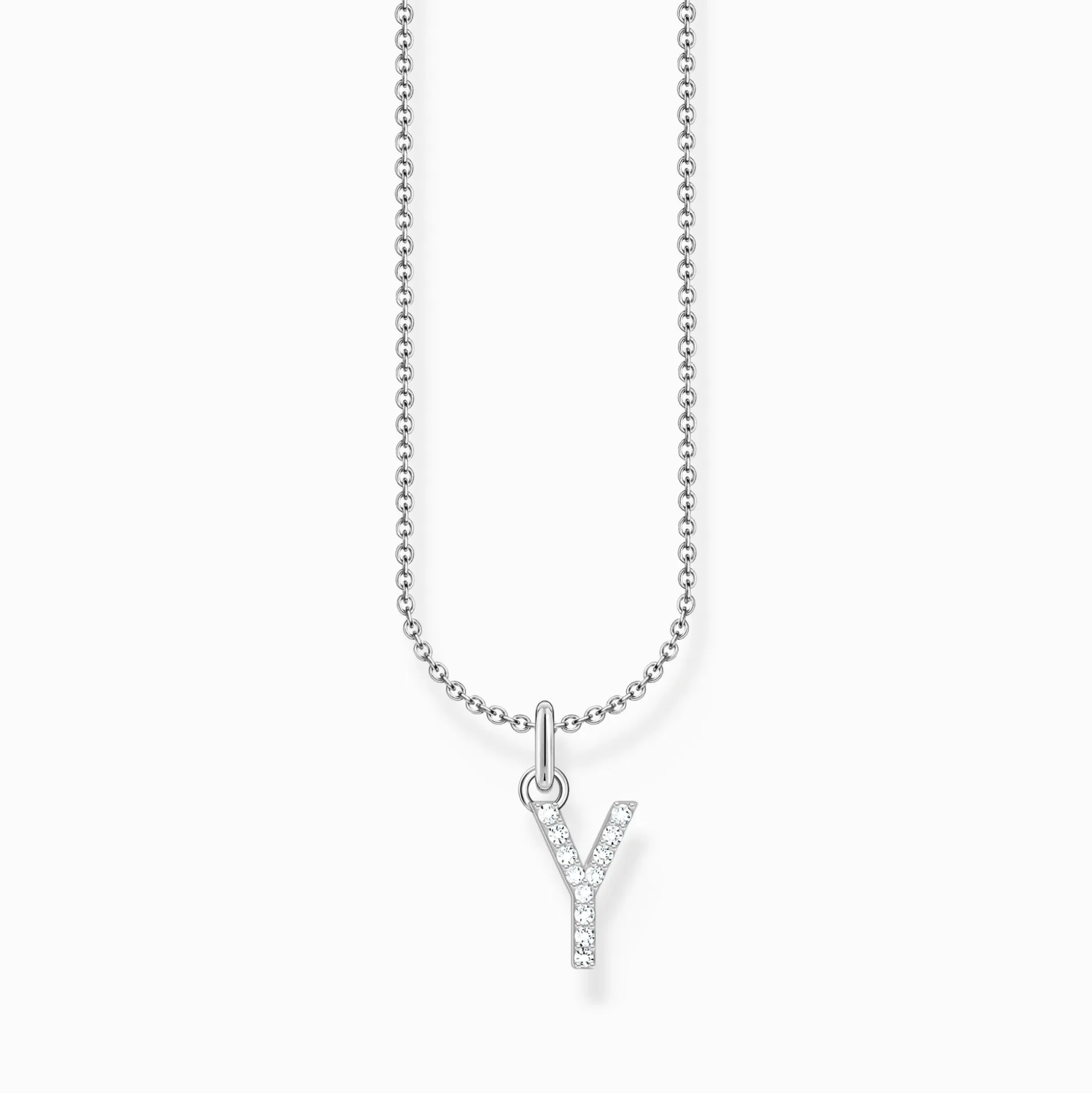 Cheap Chaîne à breloque lettreY, argent Femme Chaînes & Colliers