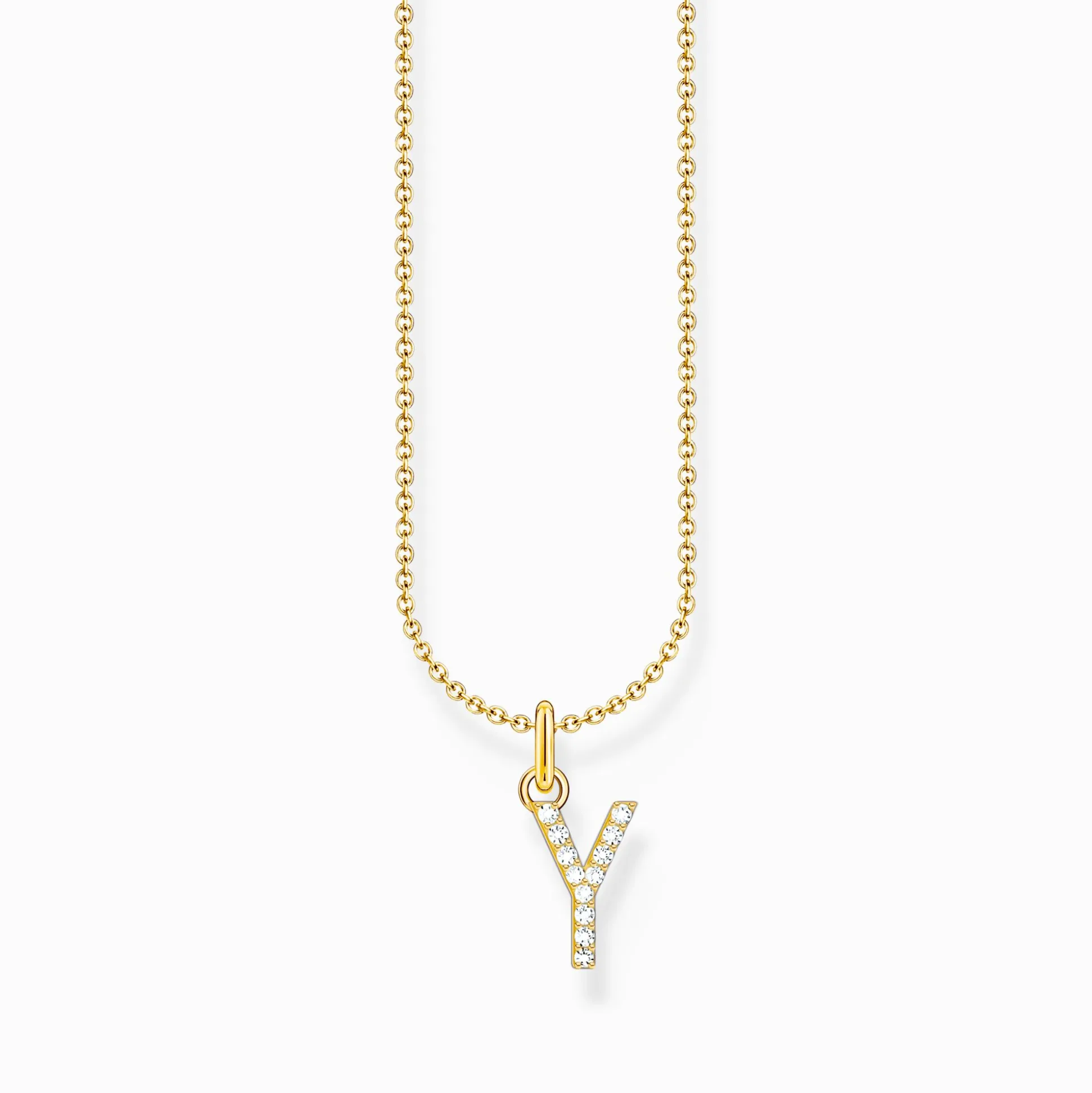 Discount Chaîne à breloque lettreY, dorée Femme Chaînes & Colliers
