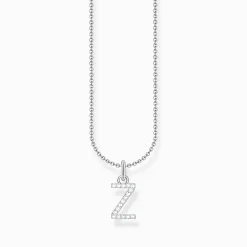 Cheap Chaîne à breloque lettreZ, argent Femme Chaînes & Colliers