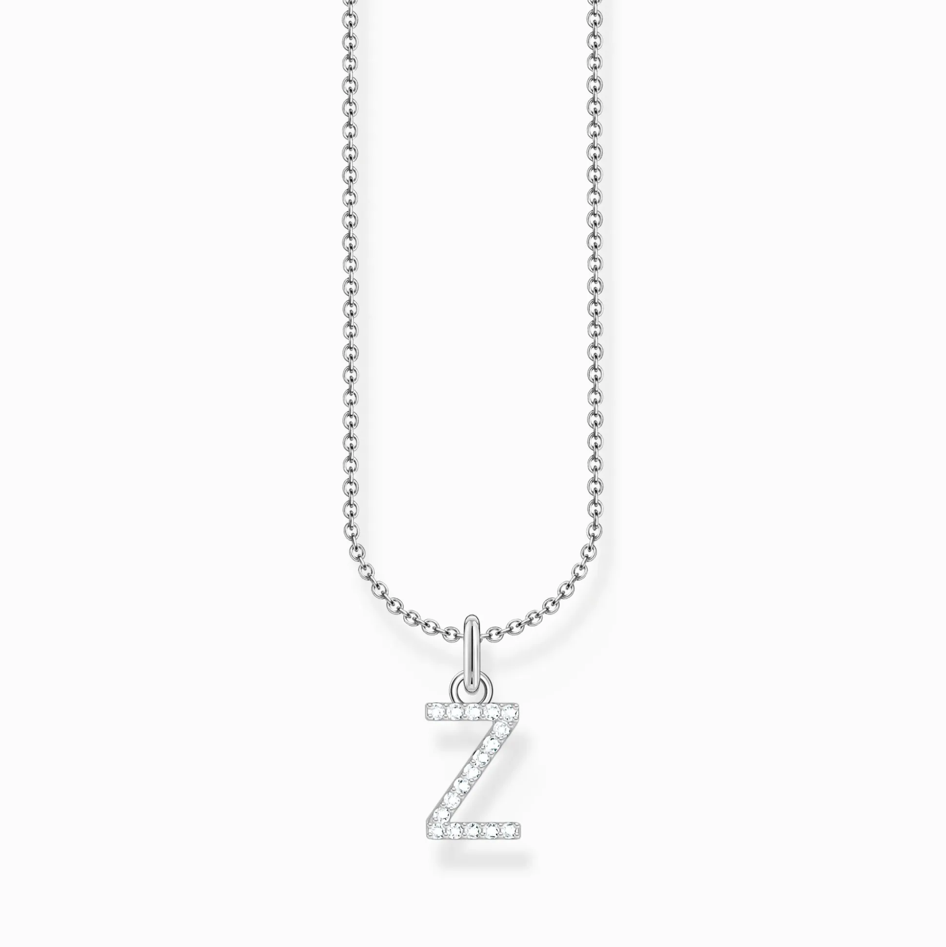 Cheap Chaîne à breloque lettreZ, argent Femme Chaînes & Colliers