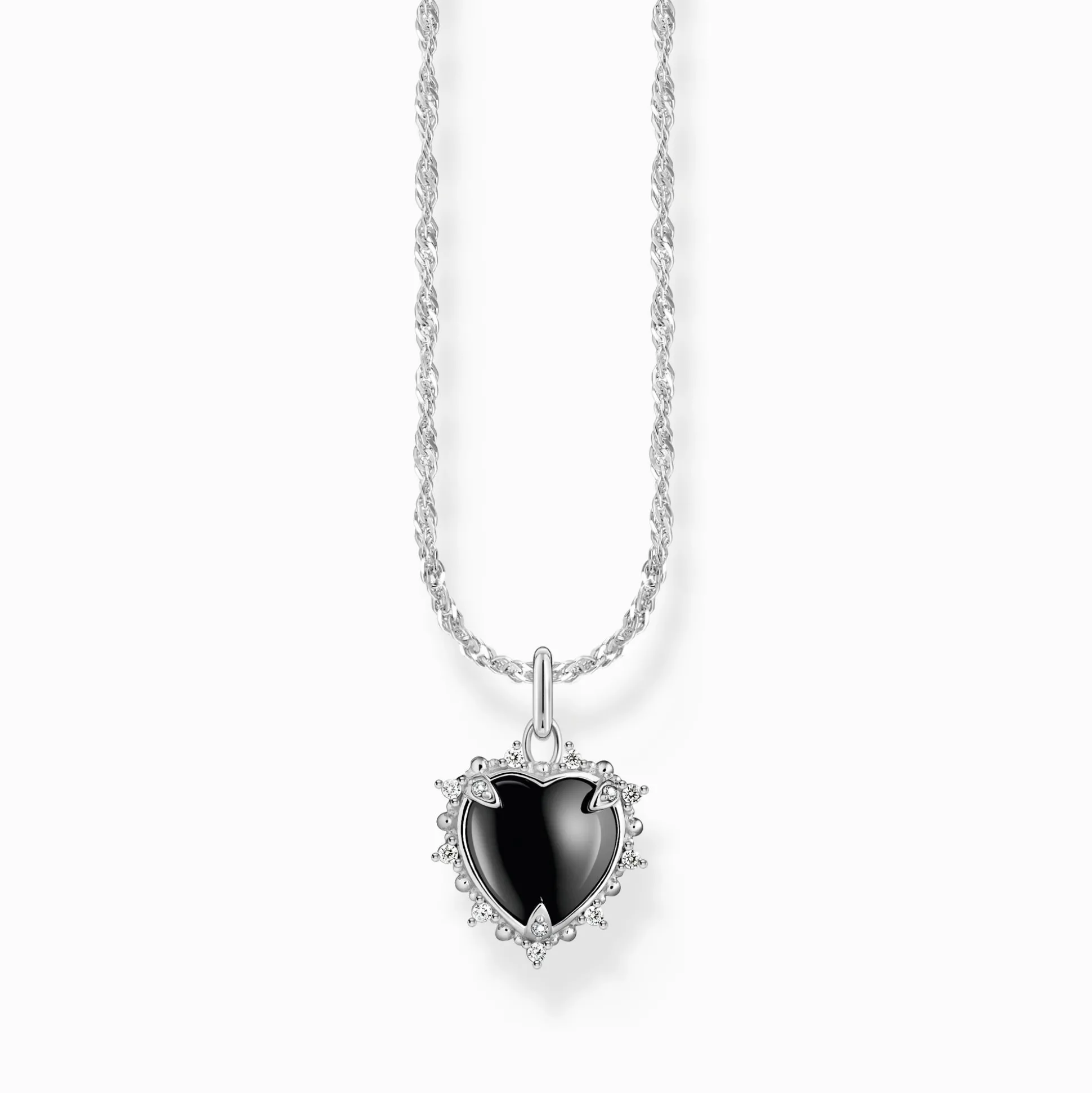 Outlet Chaîne avec pendentif cœur Heart Romance Argent Femme Chaînes & Colliers|Argent 925