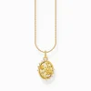 Best Chaîne avec pendentif Roses Romance plaqué or Femme Chaînes & Colliers|Placage Or 18 Carats - Argent 925