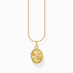 Best Chaîne avec pendentif Roses Romance plaqué or Femme Chaînes & Colliers|Placage Or 18 Carats - Argent 925