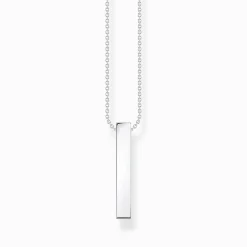 Outlet Chaîne avec pierres noires argent Femme Chaînes & Colliers