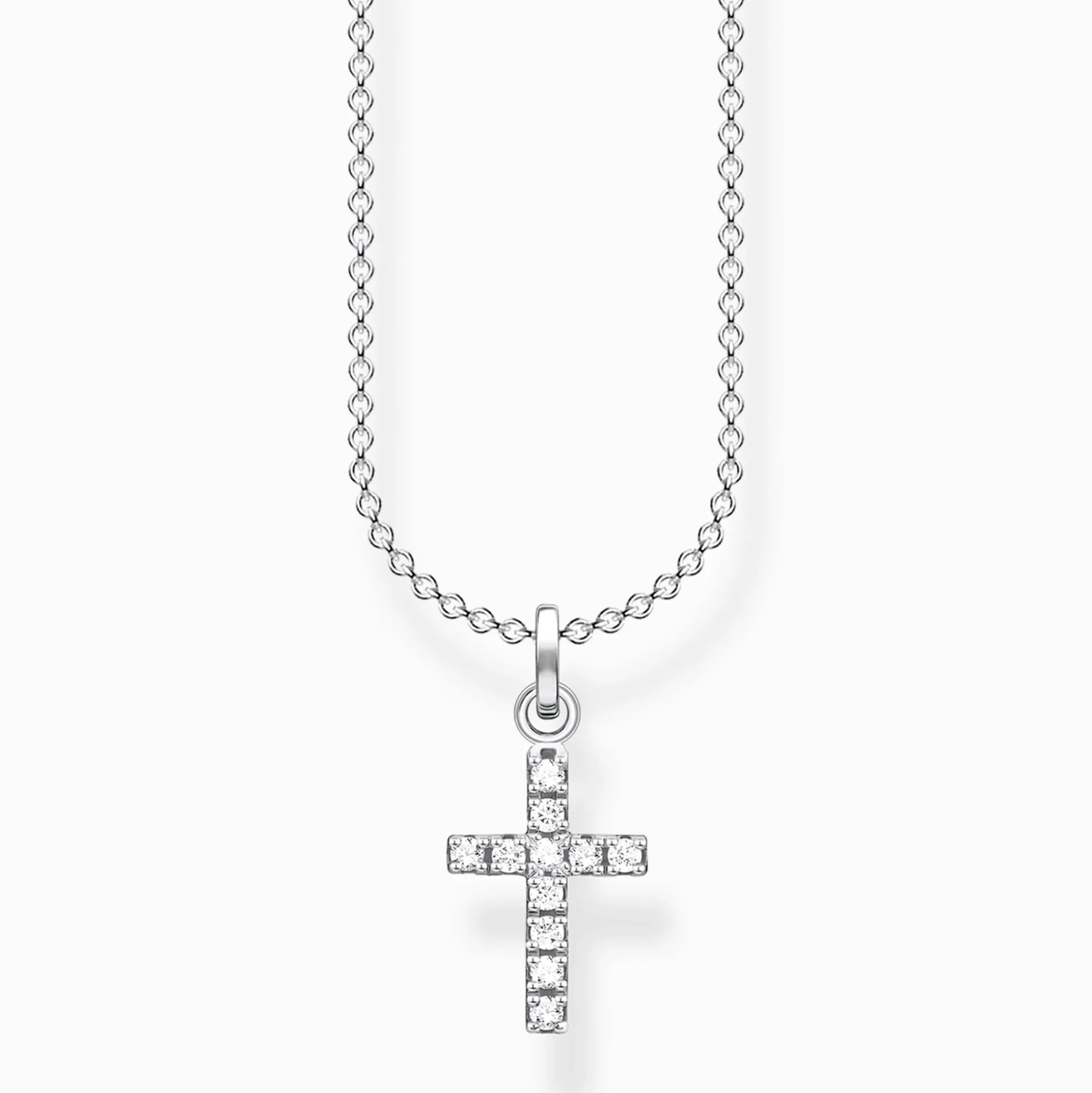 Cheap Chaîne croix avec pavé Femme Chaînes & Colliers