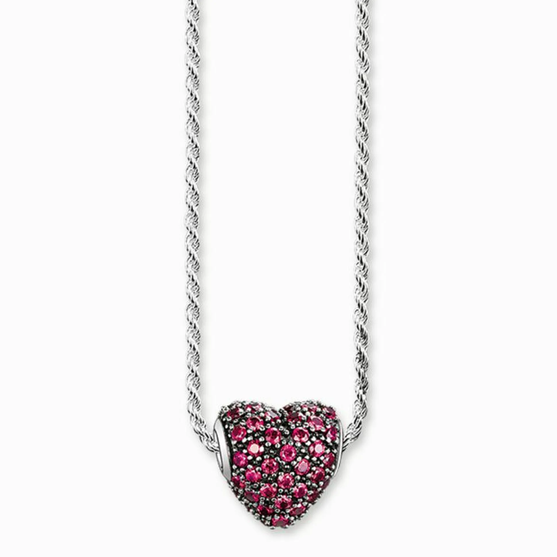 Best Sale Chaîne cœur avec pavé rouge Femme Chaînes & Colliers