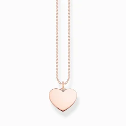 Discount Chaîne cœur or rose Femme Chaînes & Colliers|Placage Or Rose 18 Carats - Argent 925