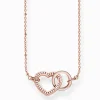 Best Chaîne cœur Together Forever Femme Chaînes & Colliers|Placage Or Rose 18 Carats - Argent 925