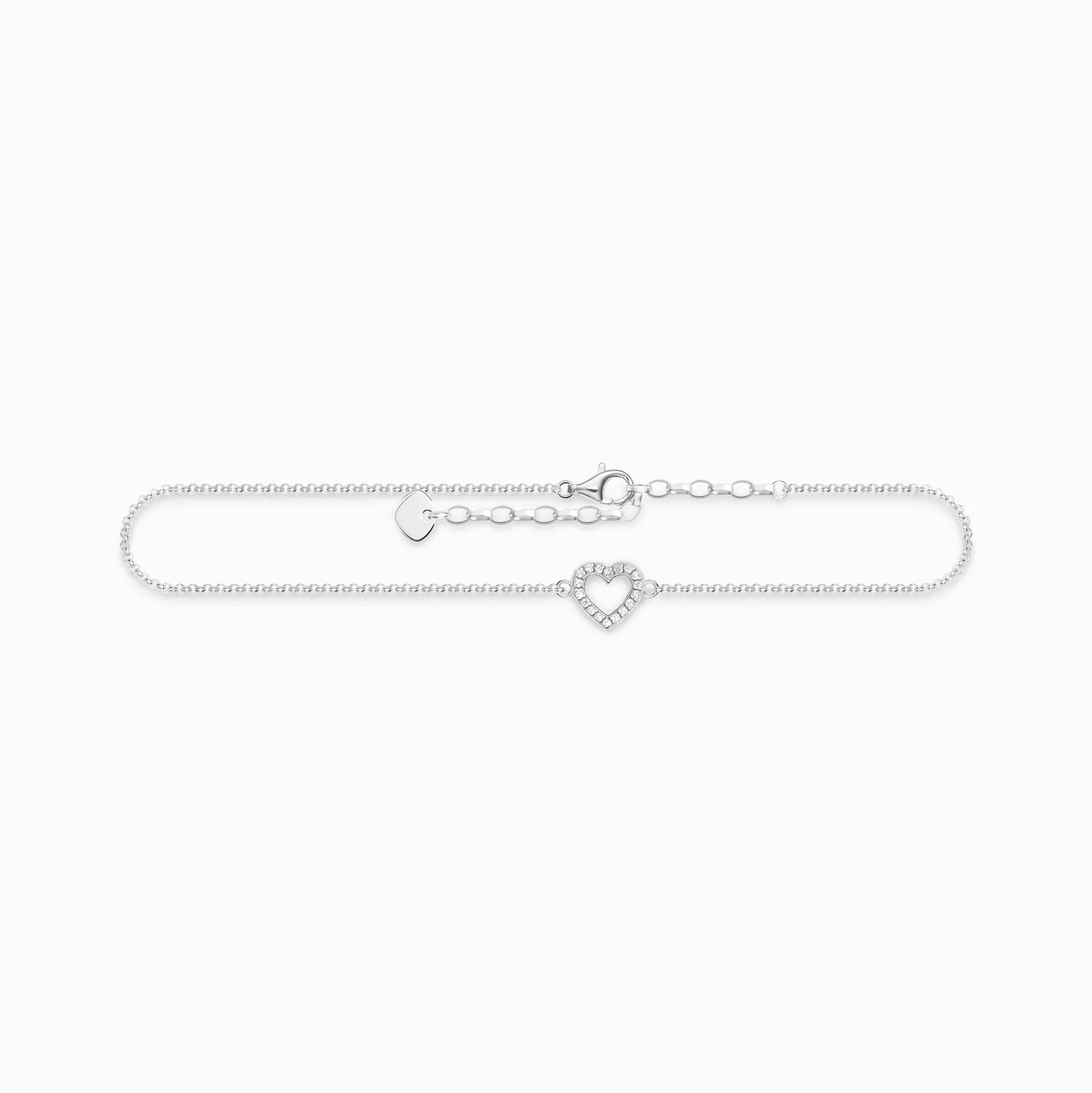 Shop Chaîne de cheville cœur Femme Chaînes De Cheville