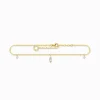 Store Chaîne de cheville pierre blanche or Femme Chaînes De Cheville|Placage Or 18 Carats - Argent 925