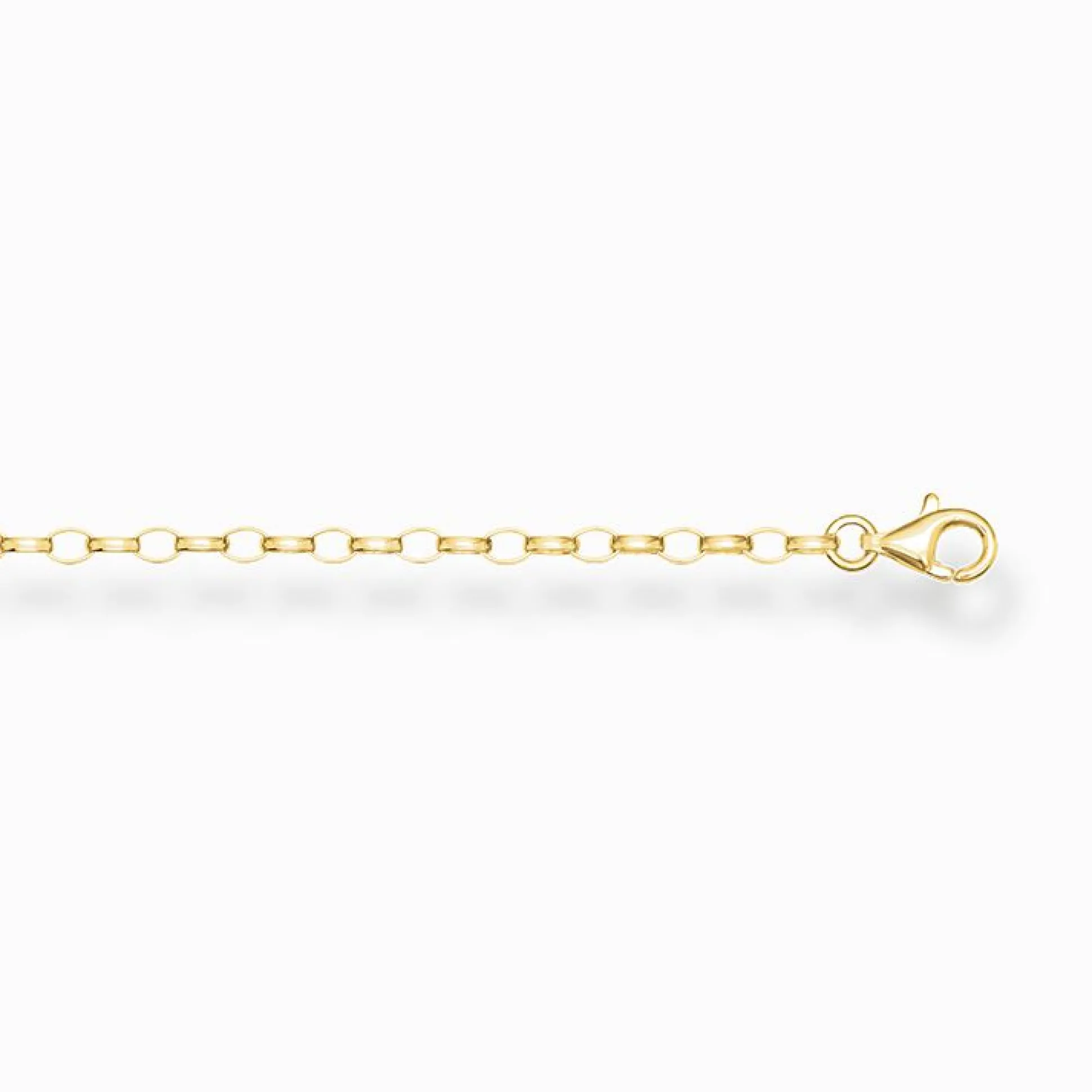 Best Sale Chaîne d'extension classique Placage Or 18 Carats - Argent 925