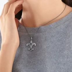 Discount Chaîne fleur de lys Femme Chaînes & Colliers|Chaînes & Colliers