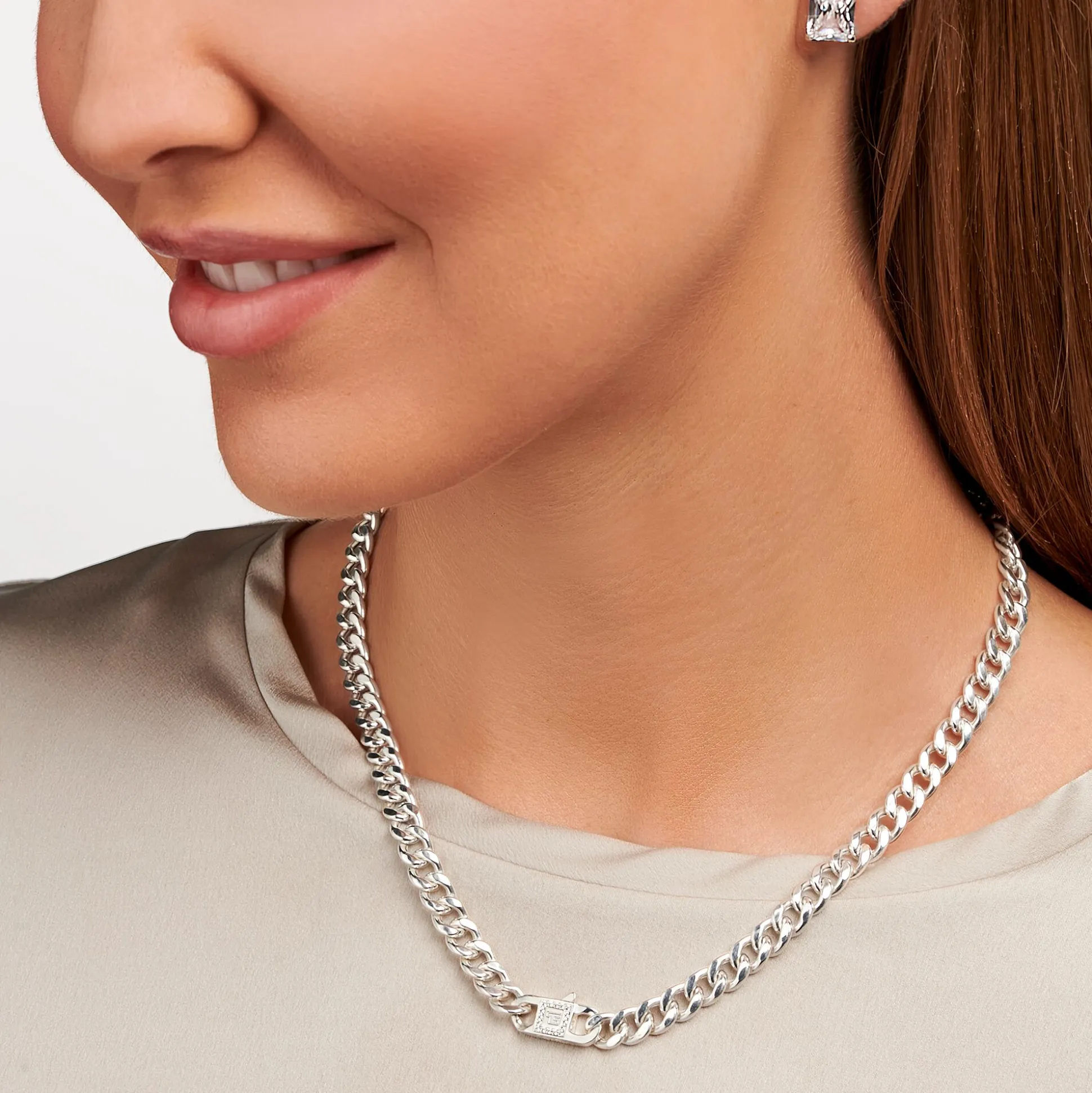 New Chaîne liens argent Femme Chaînes & Colliers