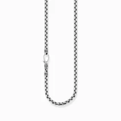 Discount Chaîne liens argent croix Épaisseur 5,00 mm (0,20 Inch) Chaînes & Colliers|Argent 925
