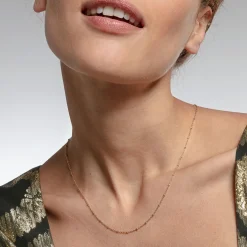 Online Chaîne maille jaseron or jaune Épaisseur 1,60 mm (0,06 Inch) Femme Chaînes & Colliers|Chaînes & Colliers