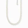 Shop Chaîne perles argent Femme Chaînes & Colliers