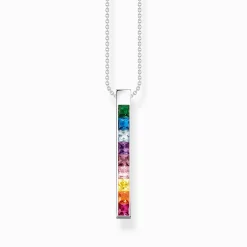 Store Chaîne pierres colorées argent Femme Chaînes & Colliers