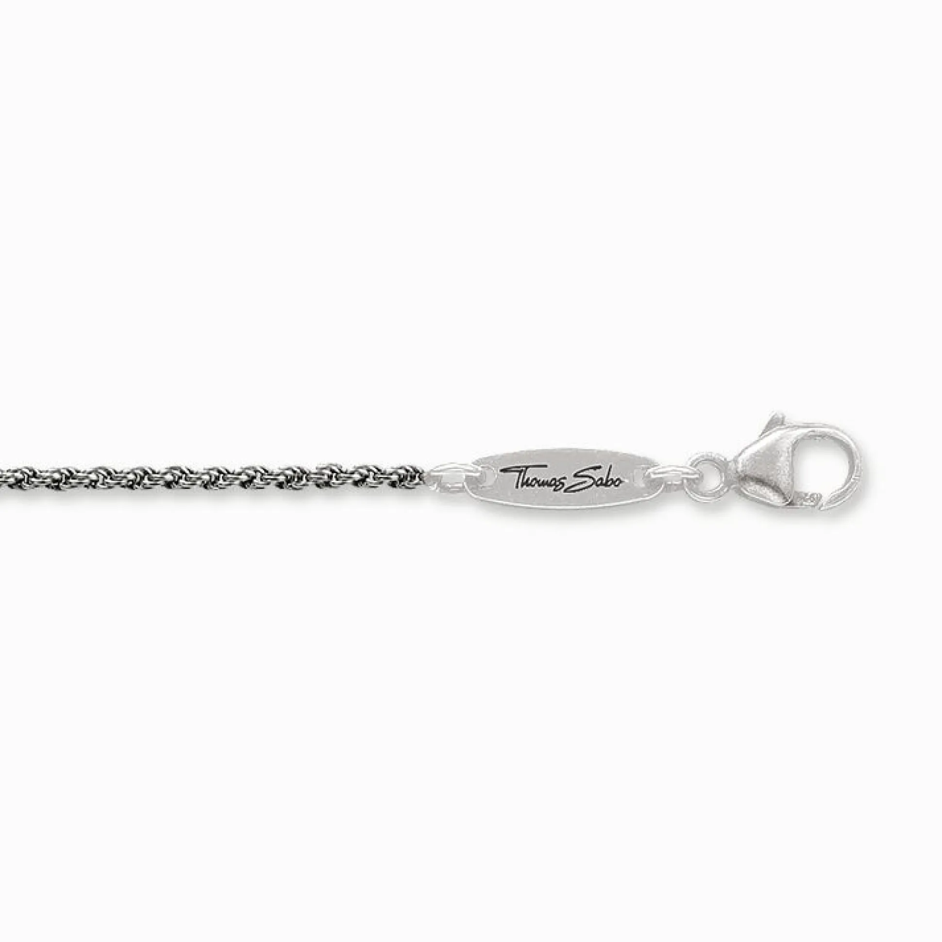 Best Chaîne torsadée noirci Épaisseur 1,10 mm (0,04 Inch) Femme Argent 925